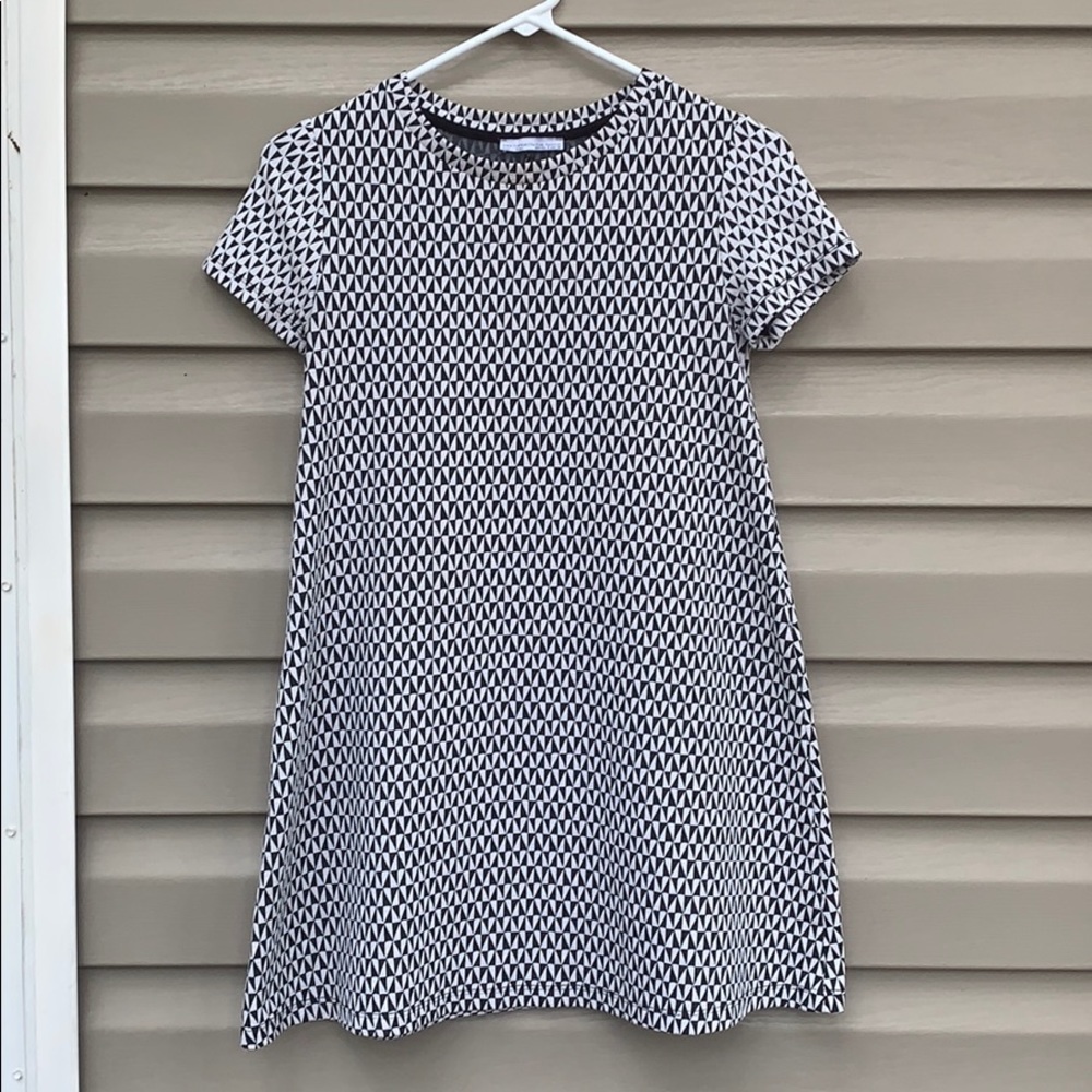 Zara Trafaluc girls black&white A line dress